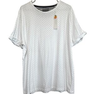 NWT Denim & Flower Ricky Singh Men’s White Short Sleeve Tee Size XL